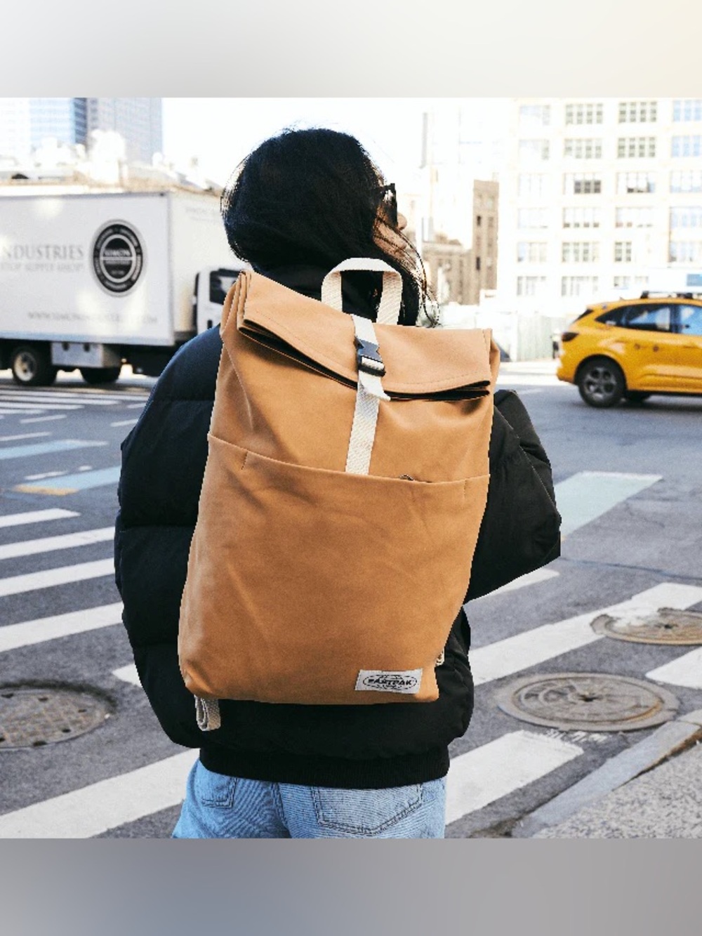 Eastpak Up Roll backpack Upgrained Ginger Unique Roll-Top Closure